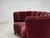 Danish 2-Seater Banana Sofa in Red Velour and Oak, 1970s For Sale - Image 13 of 18