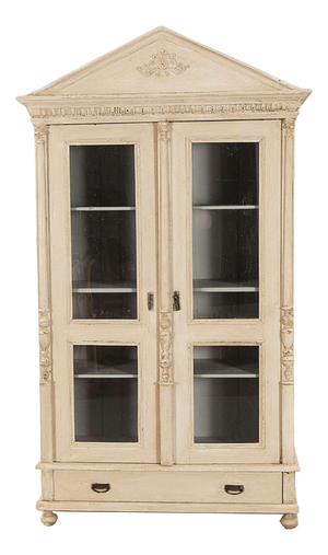 Late 19th Century Swedish Painted Display Cabinet