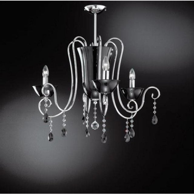 Diva 12 Lights Chandelier in Polished Chrome and Crystal by Aggiolight For Sale - Image 11 of 15