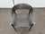 Black Attributed Artelano Black Leather Arm Side Chair, Italy 1980s For Sale - Image 8 of 14