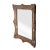 Neoclassical Empire rectangular handcrafted mirror. Rectangular hand-carved wooden structure with gold leave finish,...