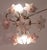 Metal Vintage Murano Ceiling Light Pink Flowers, 1970s For Sale - Image 7 of 9