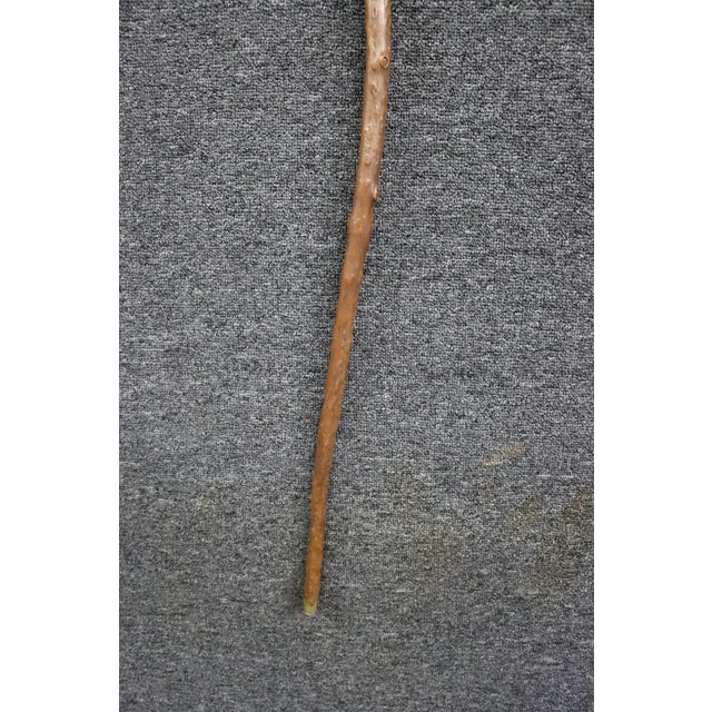 Antique English Country Walking Stick With Deer Antler and Silver Handle For Sale - Image 13 of 16
