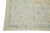 Modern Early 21st Century Cream & Blue Floral Design Handwoven Wool Turkish Oushak Rug 8'2" X 10'3" For Sale - Image 3 of 8