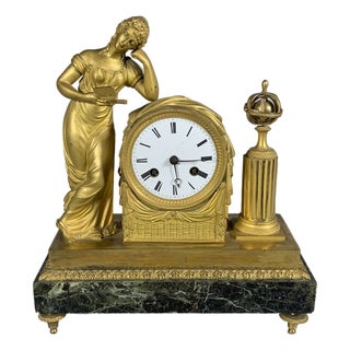 Antique Directoire Clock, 1800 For Sale