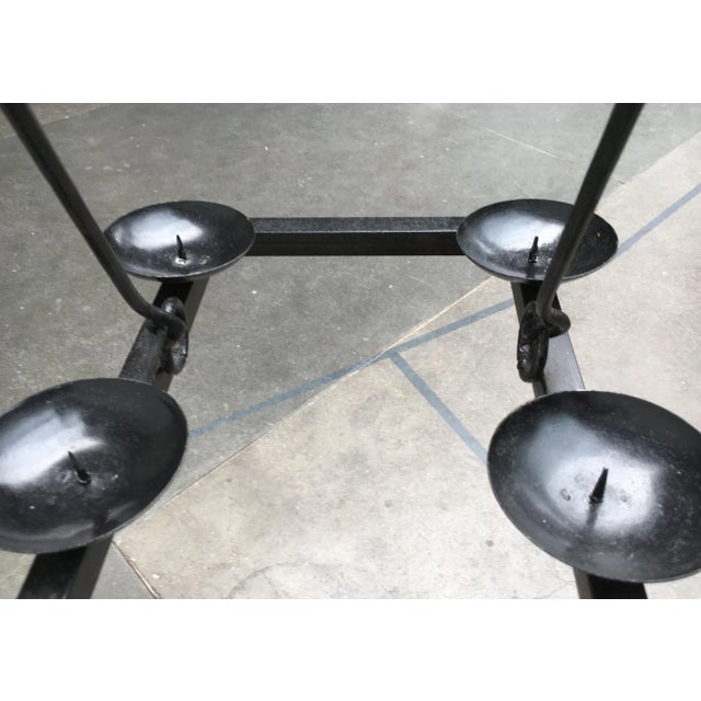 Brutalist Candleholder Chandelier For Sale - Image 14 of 18