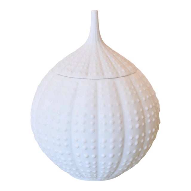 Mid 20th Century Hutschenreuther Modernist Textured Vessel For Sale