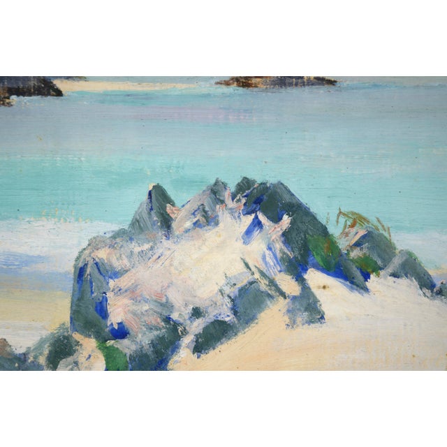 Blue "A Calm Day" - Loch Na Keal, Iona by William Mervyn Glass, r.s.a., p.s.s.A. For Sale - Image 8 of 12