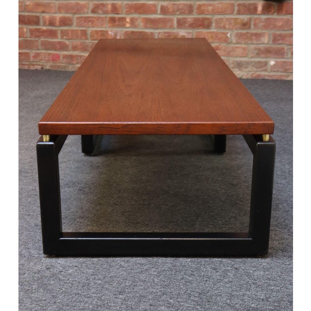 Brown Mid-Century American Modern Low Table or Bench by Paul Tuttle for Baker For Sale - Image 8 of 12