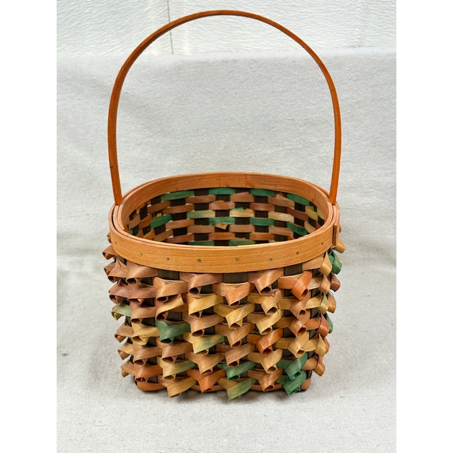 Handwoven Porcupine Curl Basket For Sale In New Orleans - Image 6 of 8