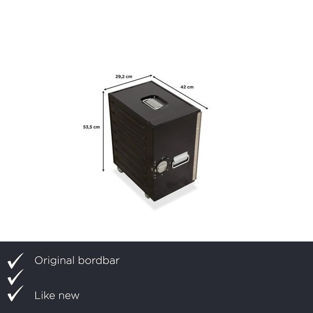 Bordbar Box Container Black Right-Hand Door Aircraft Trolley including accessories. I have official proof of authenticity...