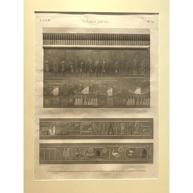 Early 19th Century Engraving of an Egyptian Monument, France Circa 1810 For Sale - Image 5 of 5