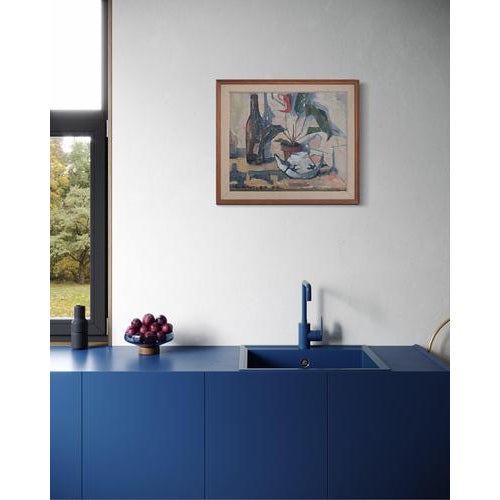 Sven-Olof Hamlet, Still Life with Plant, Oil Painting, 1959 For Sale - Image 11 of 12