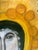 Modern Icon With Golden Halo, Original Painting For Sale - Image 4 of 6