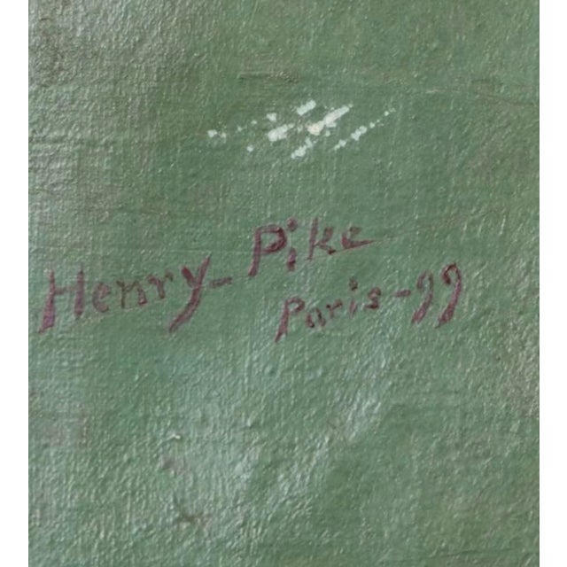 Traditional 1899 Belle Époque Portrait Oil Painting — William Henry Pike (1846–1908) For Sale - Image 3 of 4