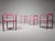 Poltronova Pink Locus Solus Chairs by Gae Aulenti for Poltronova, 1960s, Set of 4 For Sale - Image 4 of 14