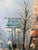 Late 20th Century Listed Artist C.Burnett(IX-XX) Oil Painting Paris Street Scene, Arc De Triomphe For Sale - Image 9 of 12