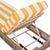Metal Gillian Chaise Lounge, Heather Tan/Yellow Stripe For Sale - Image 7 of 12