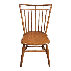 Vintage Faux Bamboo Ash and Oak Birdcage Chair Bartley Collection