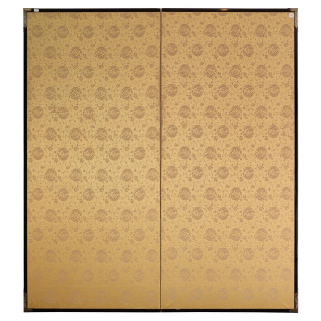 Japanese Two Panel Screen: Rural Mountain Landscape For Sale - Image 11 of 13