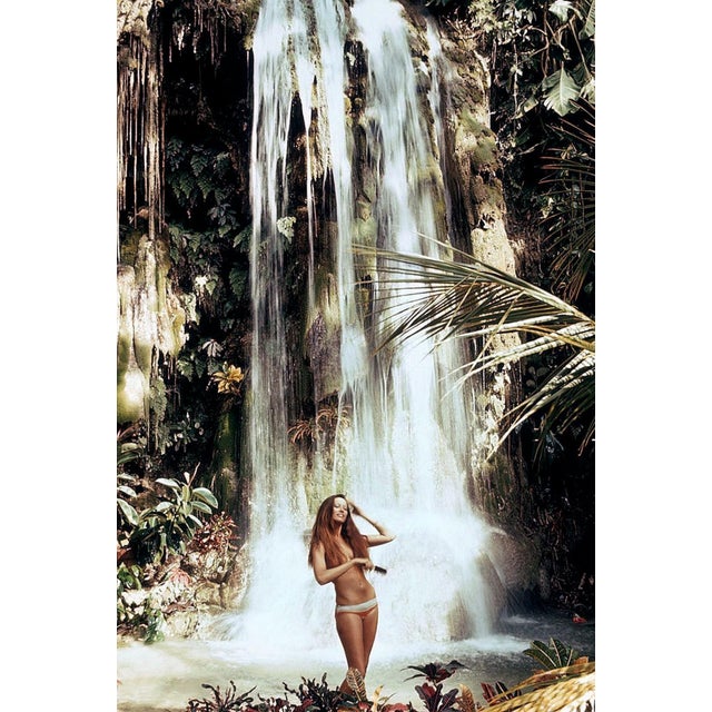 Mid-Century Modern Slim Aarons, Exotic Hair Care, Estate Stamped C-type Print For Sale - Image 3 of 3