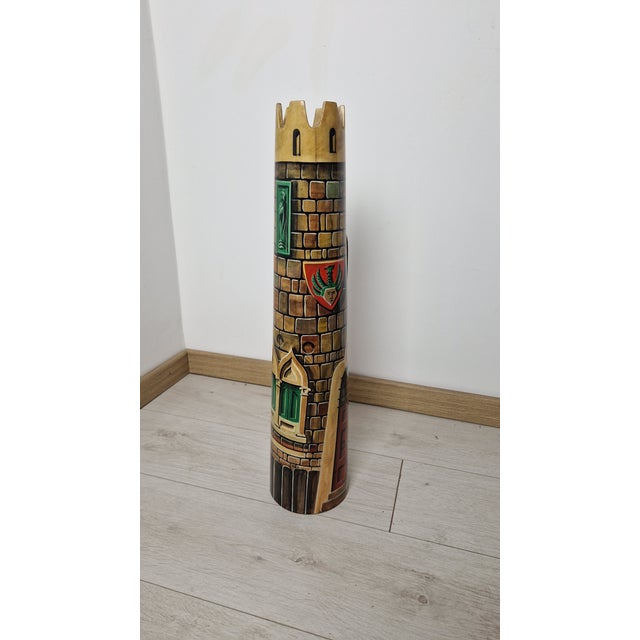 Vintage Tower-Shaped Floor Ashtray by Aldo Tura, 1950s For Sale - Image 9 of 16