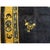 1930s Navy Floral Deco Antique Chinese Peking Knotted Wool Rug 8'2" X 9'8" For Sale - Image 9 of 12