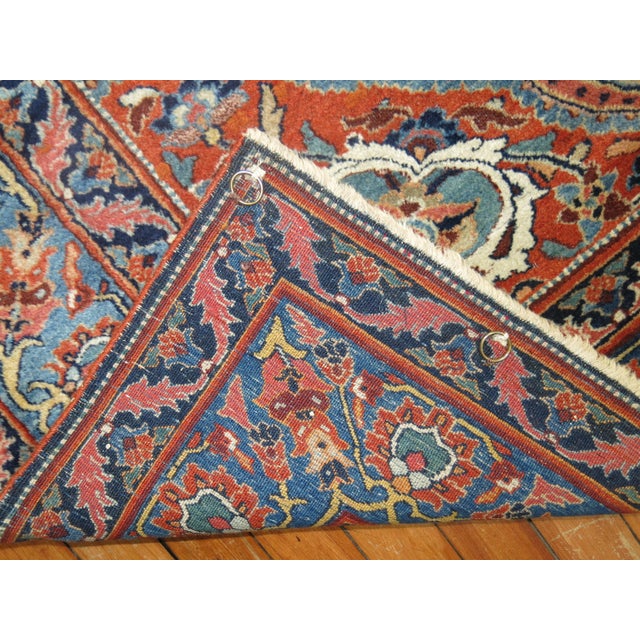19th Century Zabihi Collection Persian Pictorial Doroksh Prayer Rug - 4'3" x 6'1" For Sale - Image 4 of 8