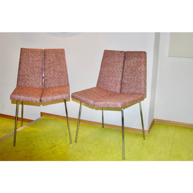 Four-Sided Chairs by Pierre Guariche for Les Huchers Minvielle, 1960, Set of 2 For Sale - Image 10 of 10
