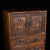 Vintage Huali Wood Miniature Cabinet With Drawers and Carved Doors For Sale In Los Angeles - Image 6 of 10