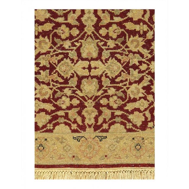 Traditional Pasargad DC Red Fine Hand Knotted Augra Rug For Sale - Image 3 of 3