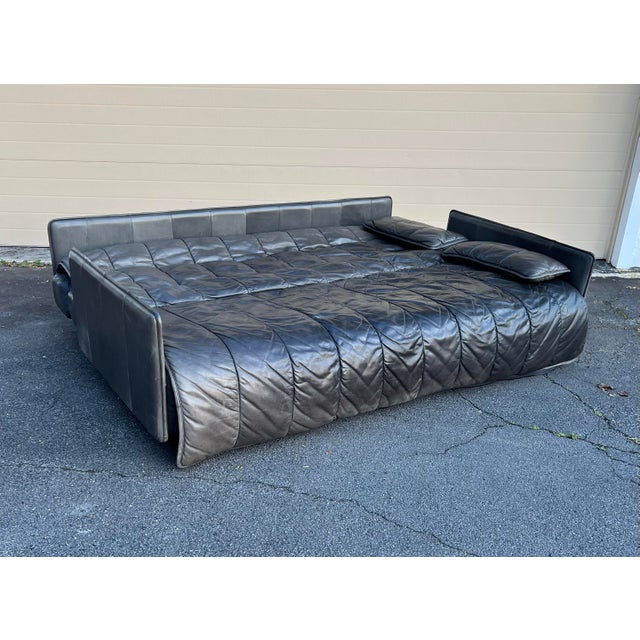 This rare beautiful vintage Daybed/Convertible Sofa is made by DeSede in Switzerland circa 1970’s. The DeSede makers mark...