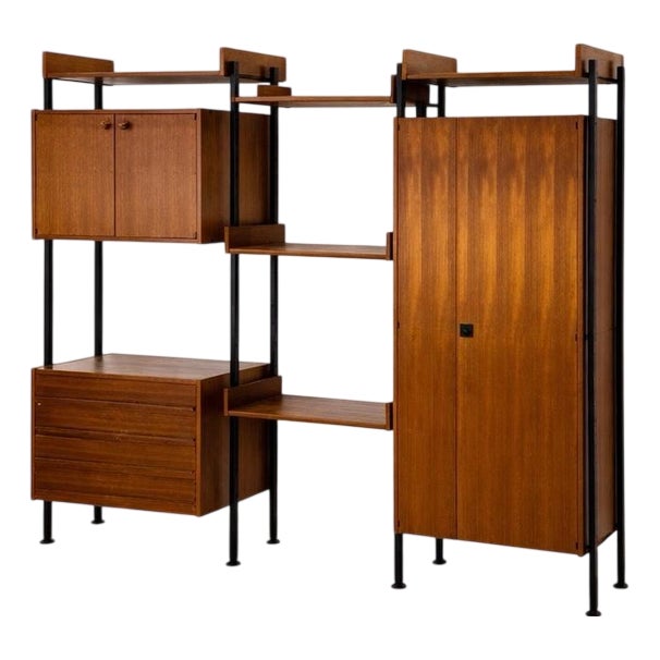 Mod. Selex IMB Modular Bookcase in Teak, 1960s For Sale