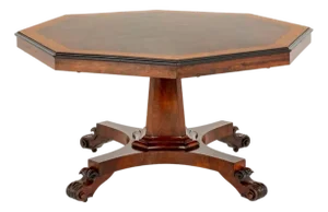 William IV Centre Table Octagaonal Inlay