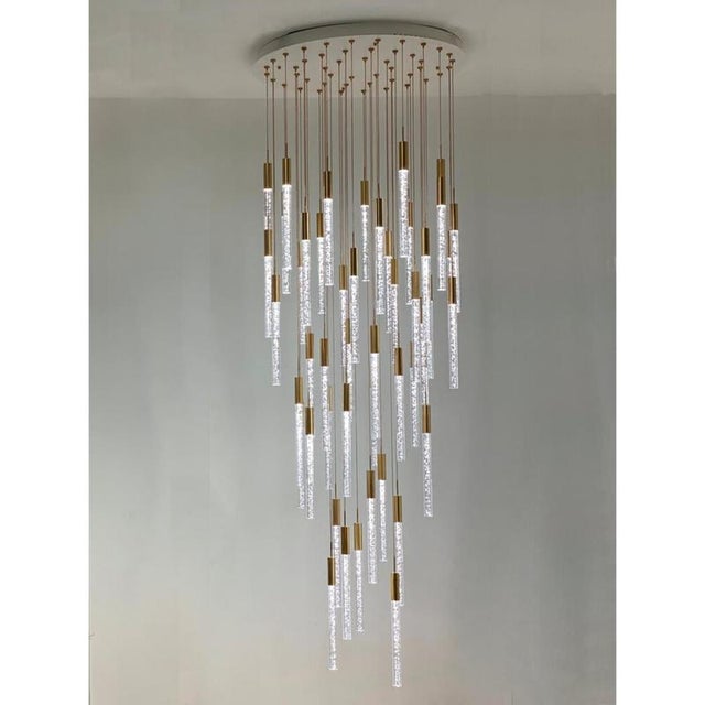 Collection air chandelier, metal, lcs 116/48 by jago dimensions: d 80 x h 400 cm. Materials: metal. Power : 48 x 4w color...