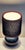 Vintage Table Lamp with Dark Blue Ceramic Base and Fabric Shade, 1990s For Sale - Image 3 of 8