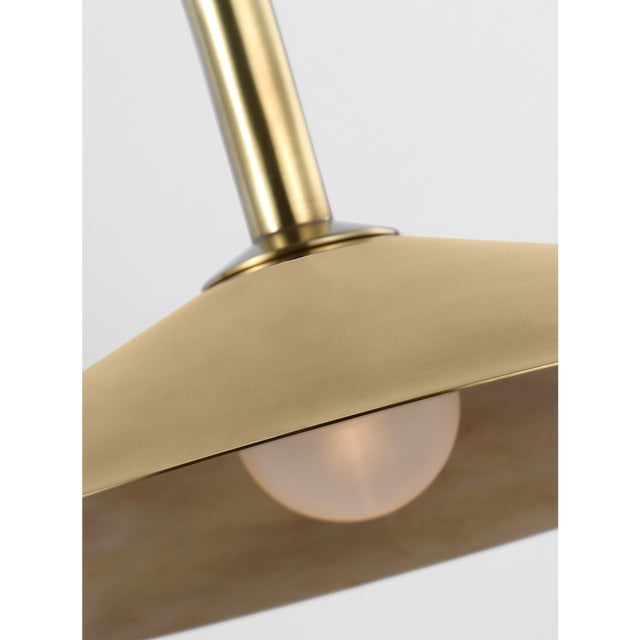 Amber Lewis for Visual Comfort Signature Ponce 9" Articulating Sconce in Hand-Rubbed Antique Brass with Hand-Rubbed Antique Brass Shade For Sale - Image 10 of 11