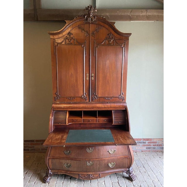 Antique Mahogany Empire Top Desk For Sale - Image 12 of 12