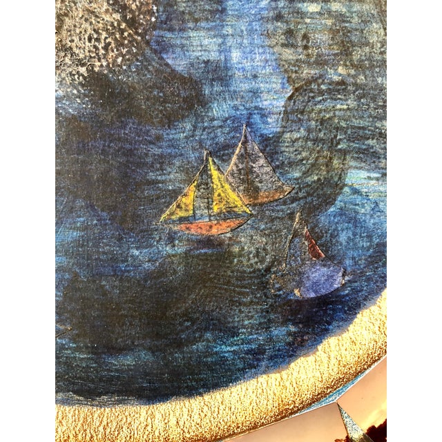 1970s Vera Simons, Afternoon in Tuileries Paris Boats Painting Photo Collage Photograph Assemblage, 1982 For Sale - Image 5 of 11