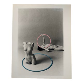 Mid Century Nude Woman Black & White Photograph For Sale