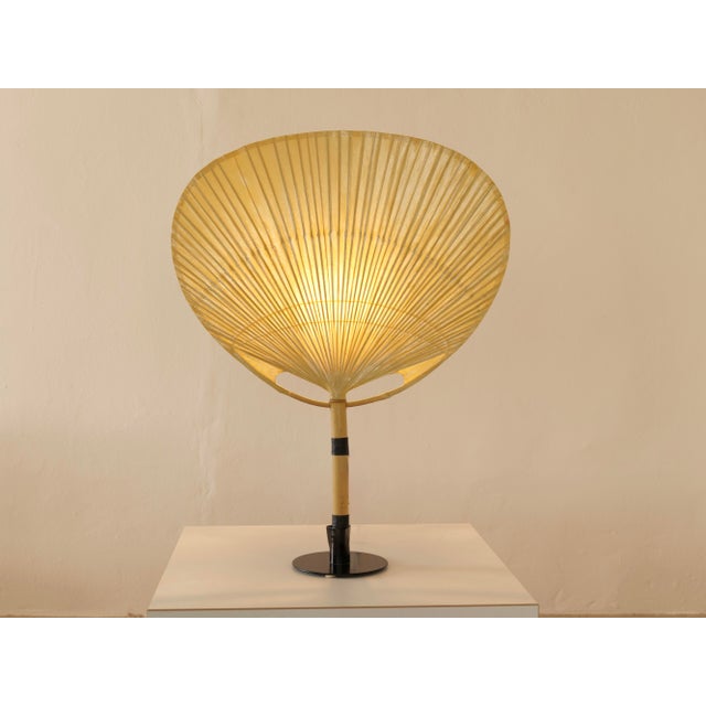 Wood Uchiwa III Table Lamp by Ingo Maurer for M Design, 1970s For Sale - Image 7 of 8