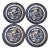 Vintage English Cottage Churchill Blue Willow 10 3/8" Dinner Plates England- Set of 4 For Sale