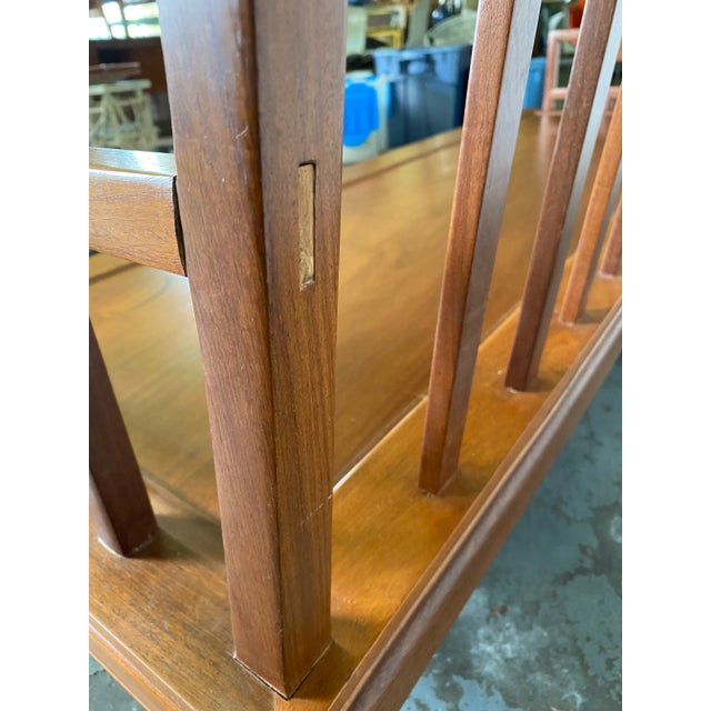 Brown 1950s Vintage Asian Modern Sofa For Sale - Image 8 of 10