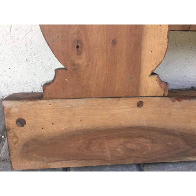 Vintage Empire Style Walnut Mirror For Sale - Image 10 of 15