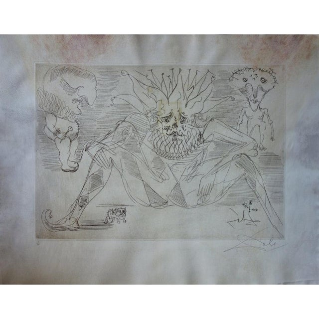 Salvador Dali, Le clown, Etching For Sale - Image 10 of 10
