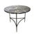Metal 1970s Italian Black Marble Cocktail Table With Patinated Mixed-Metal Tripod Base For Sale - Image 7 of 9