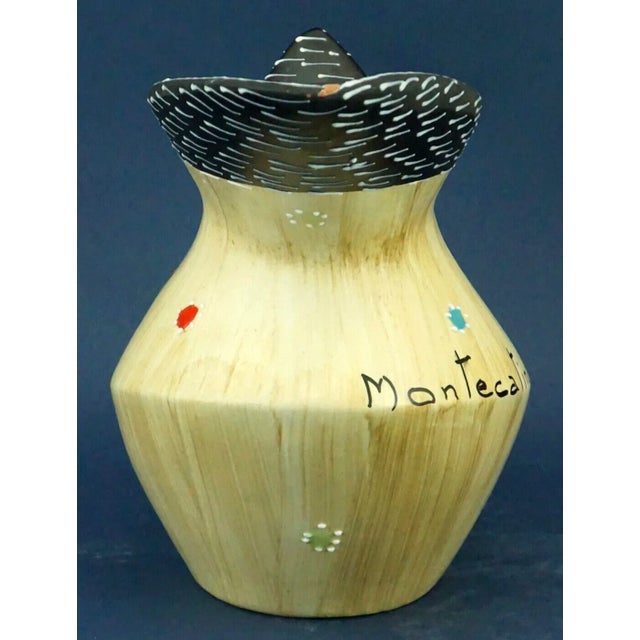 Mid-Century Modern Ceramic Jug Vase by Serafino Volpi for Cama Deruta, Italy, 1960s For Sale - Image 3 of 18