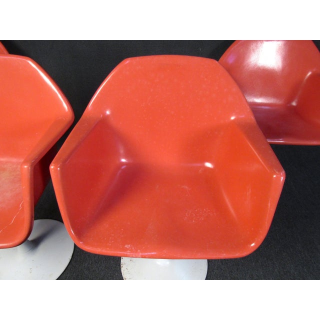 Peach Mid 20th Century Mid-Century Tulip Chairs - 4 Pieces For Sale - Image 8 of 11