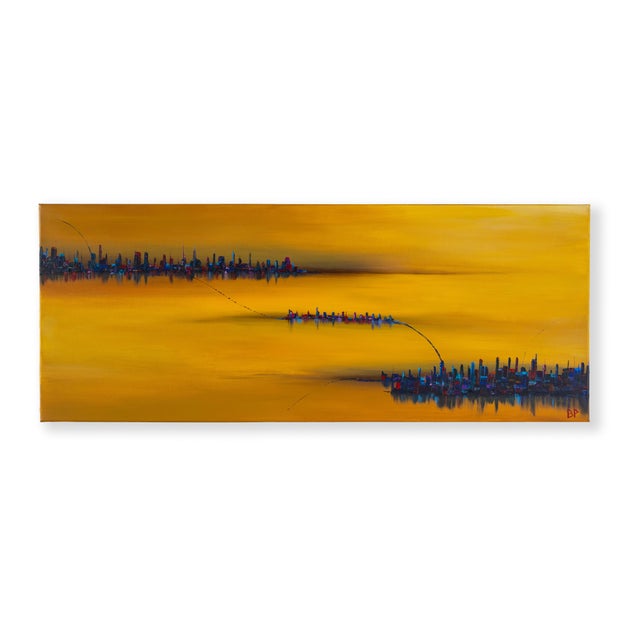 The work Dujen City II is an atmospheric interpretation of urban dynamism and architectural structures. In this...