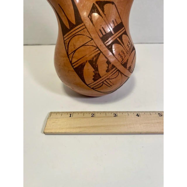 Printmaking Materials Vintage Hopi Pottery by Kathleen Collateta Polychrome Wedding Vase For Sale - Image 7 of 7